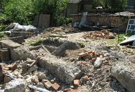 Снос староо фундамента Снос староо фундамента