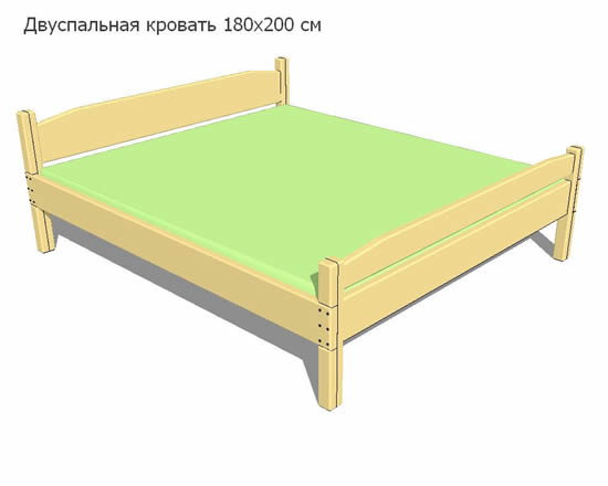 Двухспальная кровать своими руками: чертеж и этапы сборки